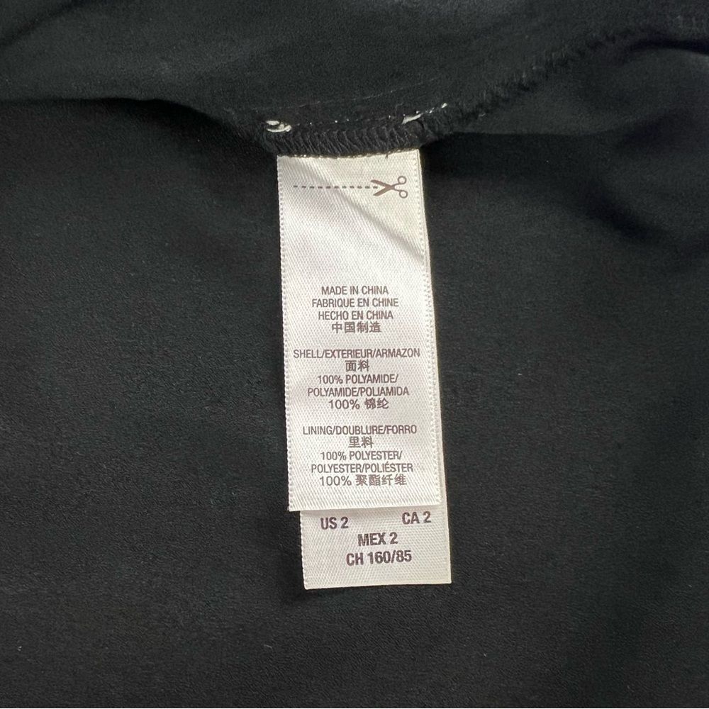 Juicy Couture Black Lace Shift Dress Long Sleeves Teardrop Cutout Size 2 - Picture 7 of 7